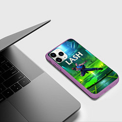 Чехол iPhone 11 Pro матовый Lash Deadlock, цвет: 3D-фиолетовый — фото 2