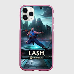 Чехол iPhone 11 Pro матовый Deadlock Lash, цвет: 3D-малиновый