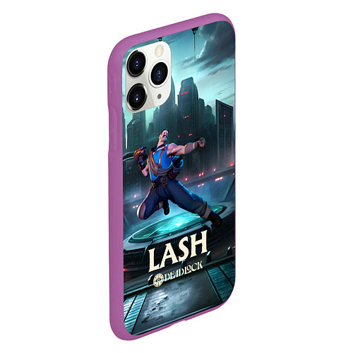 Чехол iPhone 11 Pro матовый Deadlock Lash / 3D-Фиолетовый – фото 2