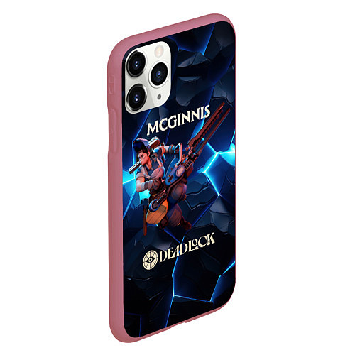 Чехол iPhone 11 Pro матовый Deadlock McGinnis / 3D-Малиновый – фото 2