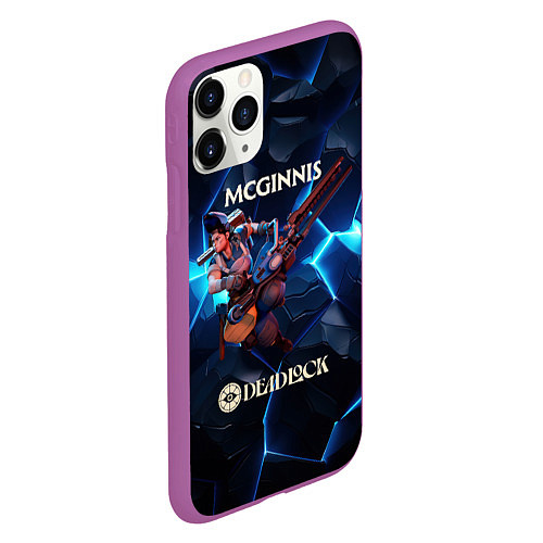 Чехол iPhone 11 Pro матовый Deadlock McGinnis / 3D-Фиолетовый – фото 2