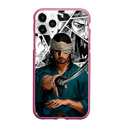 Чехол iPhone 11 Pro матовый Musashi Miyamoto, цвет: 3D-малиновый