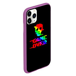 Чехол iPhone 11 Pro матовый Game over gradient, цвет: 3D-фиолетовый — фото 2