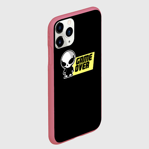 Чехол iPhone 11 Pro матовый Game over alien / 3D-Малиновый – фото 2
