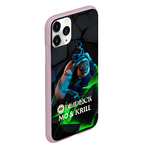 Чехол iPhone 11 Pro матовый Mo & Krill Deadlock / 3D-Розовый – фото 2