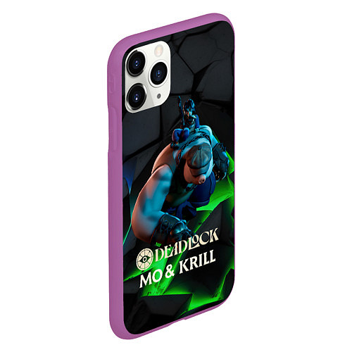 Чехол iPhone 11 Pro матовый Mo & Krill Deadlock / 3D-Фиолетовый – фото 2