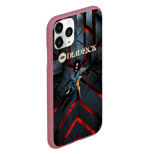 Чехол iPhone 11 Pro матовый Paradox Deadlock / 3D-Малиновый – фото 2