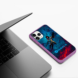 Чехол iPhone 11 Pro матовый Аномалия Deadlock, цвет: 3D-фиолетовый — фото 2