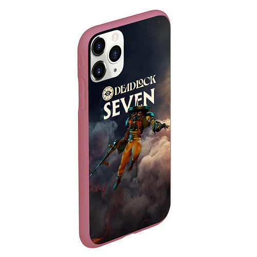 Чехол iPhone 11 Pro матовый Deadlock Seven / 3D-Малиновый – фото 2