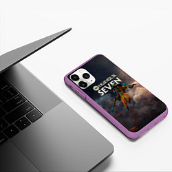 Чехол iPhone 11 Pro матовый Deadlock Seven, цвет: 3D-фиолетовый — фото 2