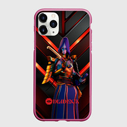 Чехол iPhone 11 Pro матовый Deadlock Yamato, цвет: 3D-малиновый
