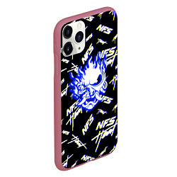 Чехол iPhone 11 Pro матовый NFS samurai logo, цвет: 3D-малиновый — фото 2