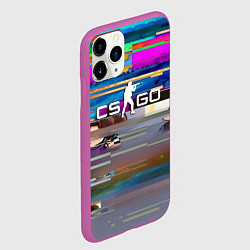 Чехол iPhone 11 Pro матовый CSGO текстура скин, цвет: 3D-фиолетовый — фото 2