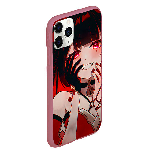 Чехол iPhone 11 Pro матовый Honkai Star Rail Sparkle beauty / 3D-Малиновый – фото 2