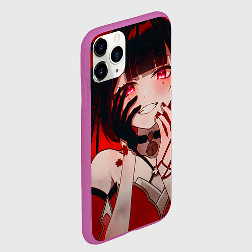 Чехол iPhone 11 Pro матовый Honkai Star Rail Sparkle beauty / 3D-Фиолетовый – фото 2