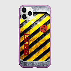 Чехол iPhone 11 Pro матовый RUST grunge, цвет: 3D-фиолетовый
