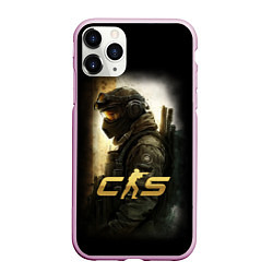 Чехол iPhone 11 Pro матовый Counter strike спецназовец, цвет: 3D-розовый