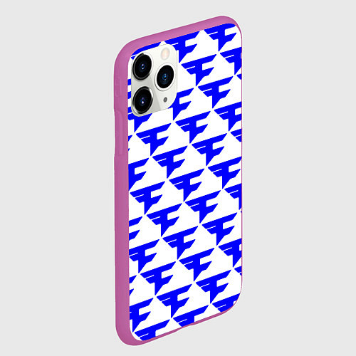 Чехол iPhone 11 Pro матовый Faze clan team / 3D-Фиолетовый – фото 2