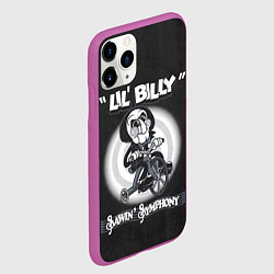Чехол iPhone 11 Pro матовый Lil Billy - Saw, цвет: 3D-фиолетовый — фото 2