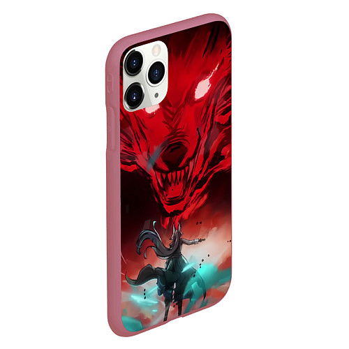 Чехол iPhone 11 Pro матовый Honkai Star Rail Feixiao / 3D-Малиновый – фото 2