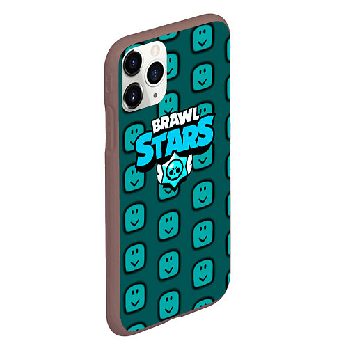 Чехол iPhone 11 Pro матовый Brawl stars mobile / 3D-Коричневый – фото 2