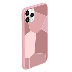 Чехол iPhone 11 Pro матовый Пыльно-розовый крупная мозаика, цвет: 3D-баблгам — фото 2