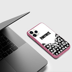 Чехол iPhone 11 Pro матовый Fortnite japan game, цвет: 3D-малиновый — фото 2