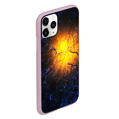 Чехол iPhone 11 Pro матовый Абстракция зарождение звезды / 3D-Розовый – фото 2