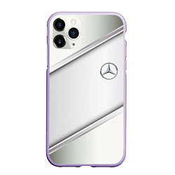 Чехол iPhone 11 Pro матовый Mercedes benz metalic collection, цвет: 3D-светло-сиреневый