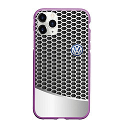 Чехол iPhone 11 Pro матовый Volkswagen metal motors, цвет: 3D-фиолетовый