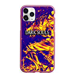 Чехол iPhone 11 Pro матовый Darksouls рыцарь, цвет: 3D-малиновый