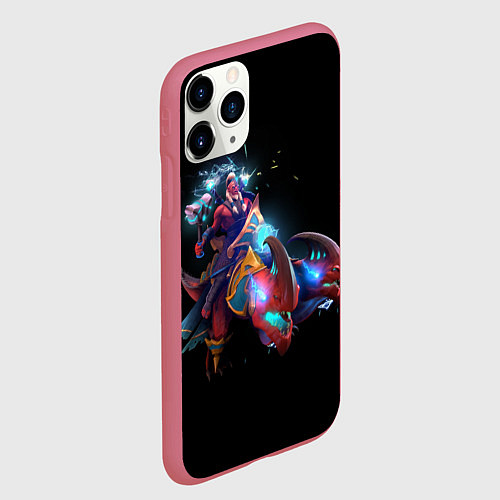 Чехол iPhone 11 Pro матовый Disruptor dota 2 / 3D-Малиновый – фото 2