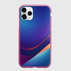 Чехол iPhone 11 Pro матовый Красивый градиент абстракция, цвет: 3D-малиновый