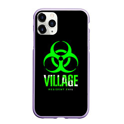 Чехол iPhone 11 Pro матовый Resident Evil8 toxic, цвет: 3D-светло-сиреневый