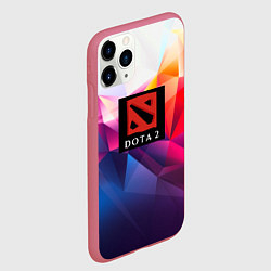 Чехол iPhone 11 Pro матовый DOTA geometry neon, цвет: 3D-малиновый — фото 2