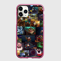 Чехол iPhone 11 Pro матовый Sniper Dota 2, цвет: 3D-малиновый