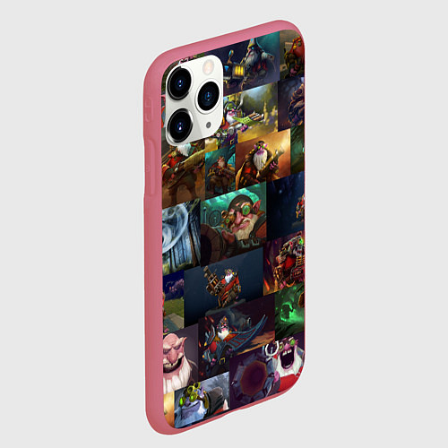 Чехол iPhone 11 Pro матовый Sniper Dota 2 / 3D-Малиновый – фото 2
