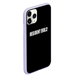 Чехол iPhone 11 Pro матовый Resident Evil 2 logo, цвет: 3D-светло-сиреневый — фото 2