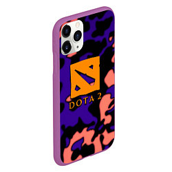 Чехол iPhone 11 Pro матовый DOTA 2 камуфляж, цвет: 3D-фиолетовый — фото 2