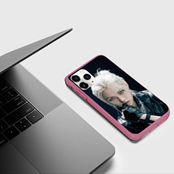 Чехол iPhone 11 Pro матовый Stray Kids Felix Giant concept, цвет: 3D-малиновый — фото 2