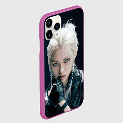 Чехол iPhone 11 Pro матовый Stray Kids Felix Giant concept, цвет: 3D-фиолетовый — фото 2