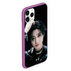 Чехол iPhone 11 Pro матовый Stray Kids Han Giant concept, цвет: 3D-фиолетовый — фото 2