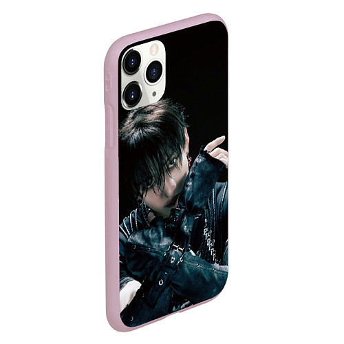 Чехол iPhone 11 Pro матовый Stray Kids Bang Chan Giant concept / 3D-Розовый – фото 2