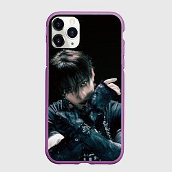 Чехол iPhone 11 Pro матовый Stray Kids Bang Chan Giant concept, цвет: 3D-фиолетовый
