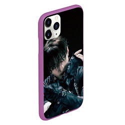 Чехол iPhone 11 Pro матовый Stray Kids Bang Chan Giant concept, цвет: 3D-фиолетовый — фото 2