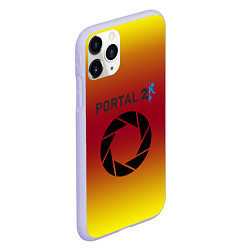 Чехол iPhone 11 Pro матовый Portal 2 gradient, цвет: 3D-светло-сиреневый — фото 2