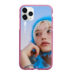 Чехол iPhone 11 Pro матовый Stray Kids Lixx Ate era, цвет: 3D-малиновый