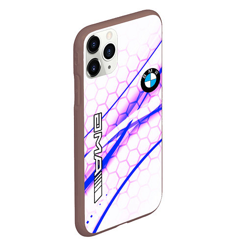 Чехол iPhone 11 Pro матовый BMW спортивный стиль / 3D-Коричневый – фото 2