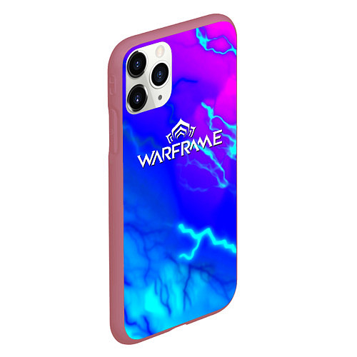 Чехол iPhone 11 Pro матовый Warframe neon storm / 3D-Малиновый – фото 2