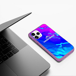 Чехол iPhone 11 Pro матовый Warframe neon storm, цвет: 3D-фиолетовый — фото 2